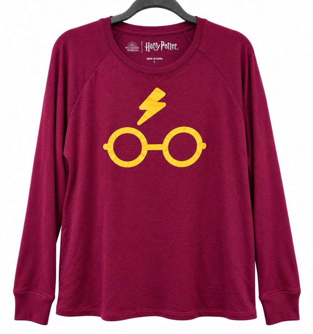 Harry Potter Wizarding World Women’s L Burgundy Top